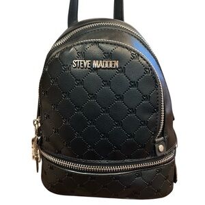 Steve Madden Black Embossed Backpack. Moving…MAKE AN OFFER!